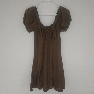 Heart & Heels eyelet Mini dress